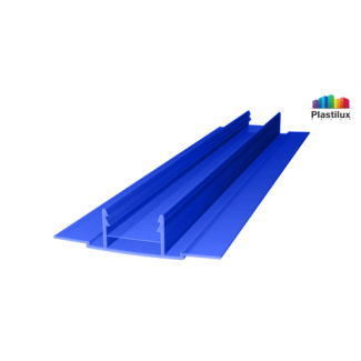 Профиль для поликарбоната ROYALPLAST HCP-D база синий 4-10мм 6000мм